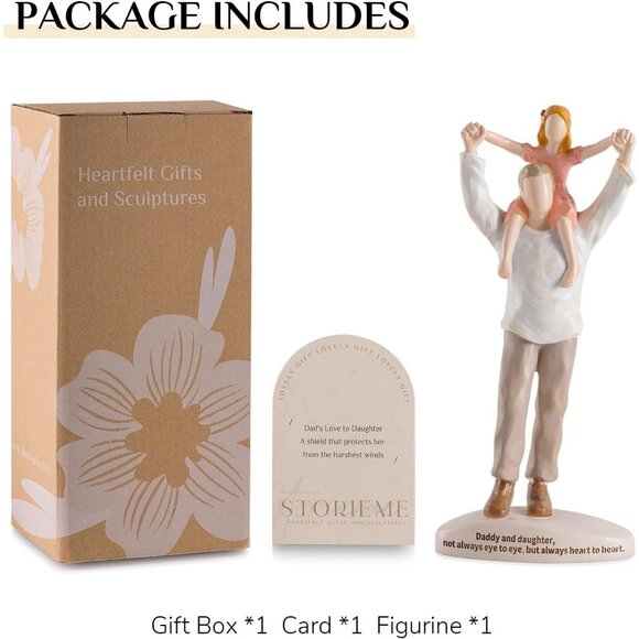 Best Fathers Day Daughter Birthday Gift Resin Figurines Statue - Picture 8 of 8